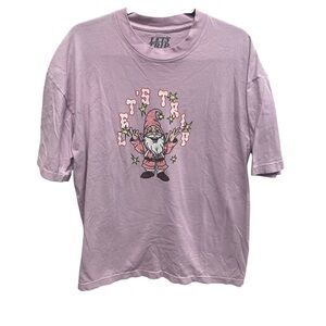 Let’s Trip gnome shirt pink men’s large cotton trippy hippy tee